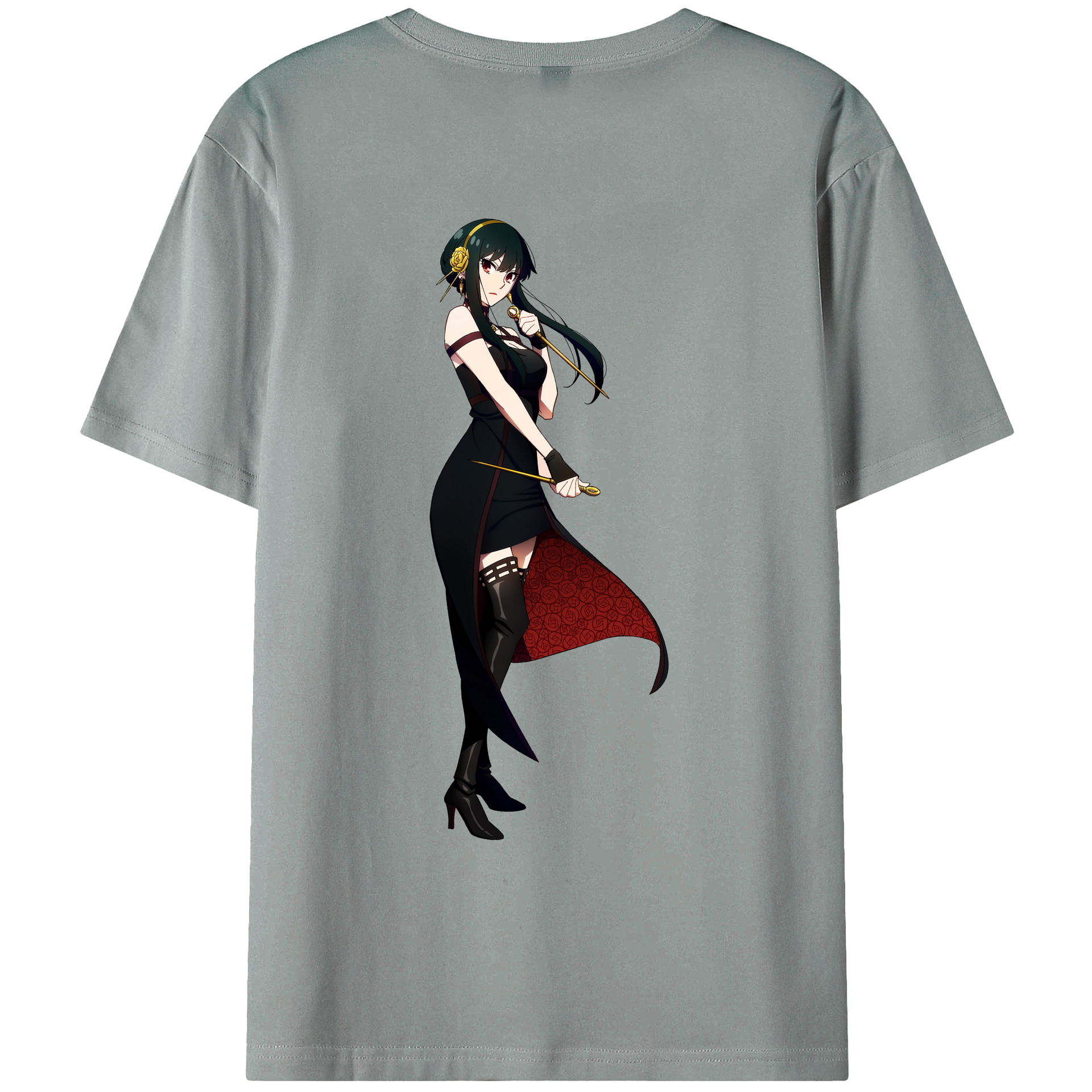 （画像用） SPY×FAMILY间谍家家酒 綿100％ メンズ半袖Tシャツ（バックプリント） 通気性